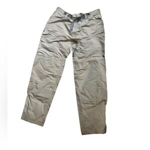 The North Face Men’s XL Long Convertible Hiking Pants Zip-Off Shorts Beige Z8